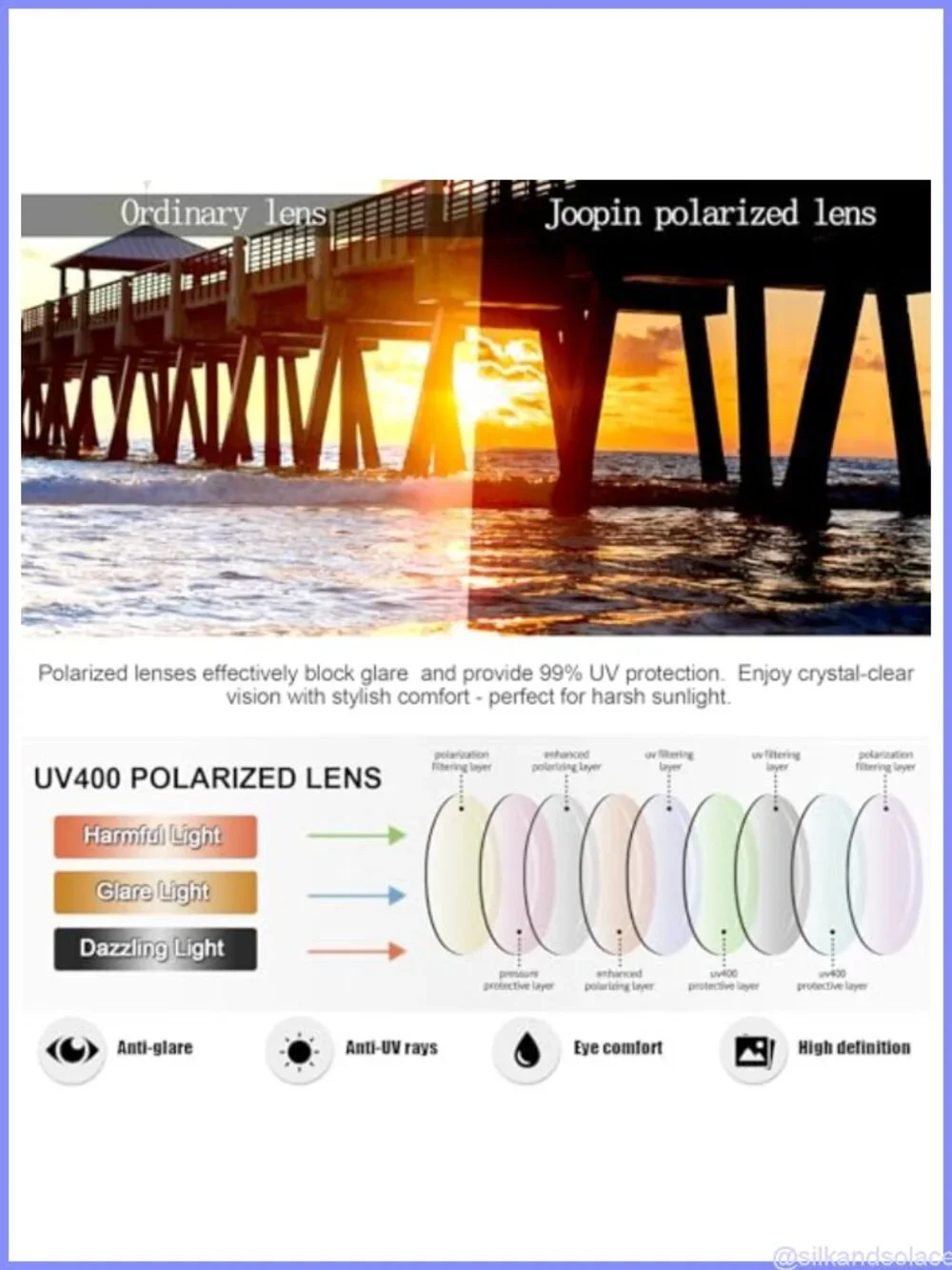 Square Sunglasses Polarized UV400 Oversized Shield Unisex